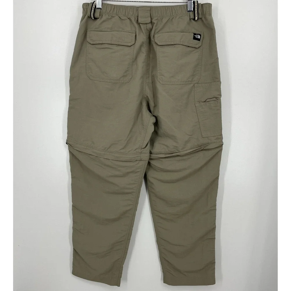 The North Face Cargo Pants Men's L Beige‎ Convertible Zip Hiking Outdoors